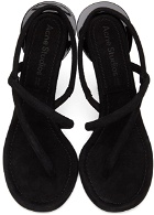 Acne Studios Black Suede Stiletto Sandals