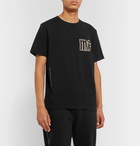 Moncler Genius - 7 Moncler Fragment Logo-Appliquéd Printed Cotton-Jersey T-Shirt - Black