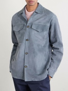 Lardini - Suede Overshirt - Gray