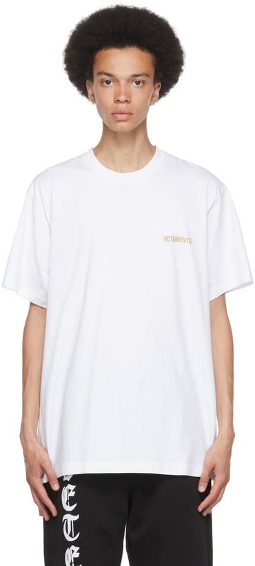 Photo: VETEMENTS White Iconic Logo T-Shirt