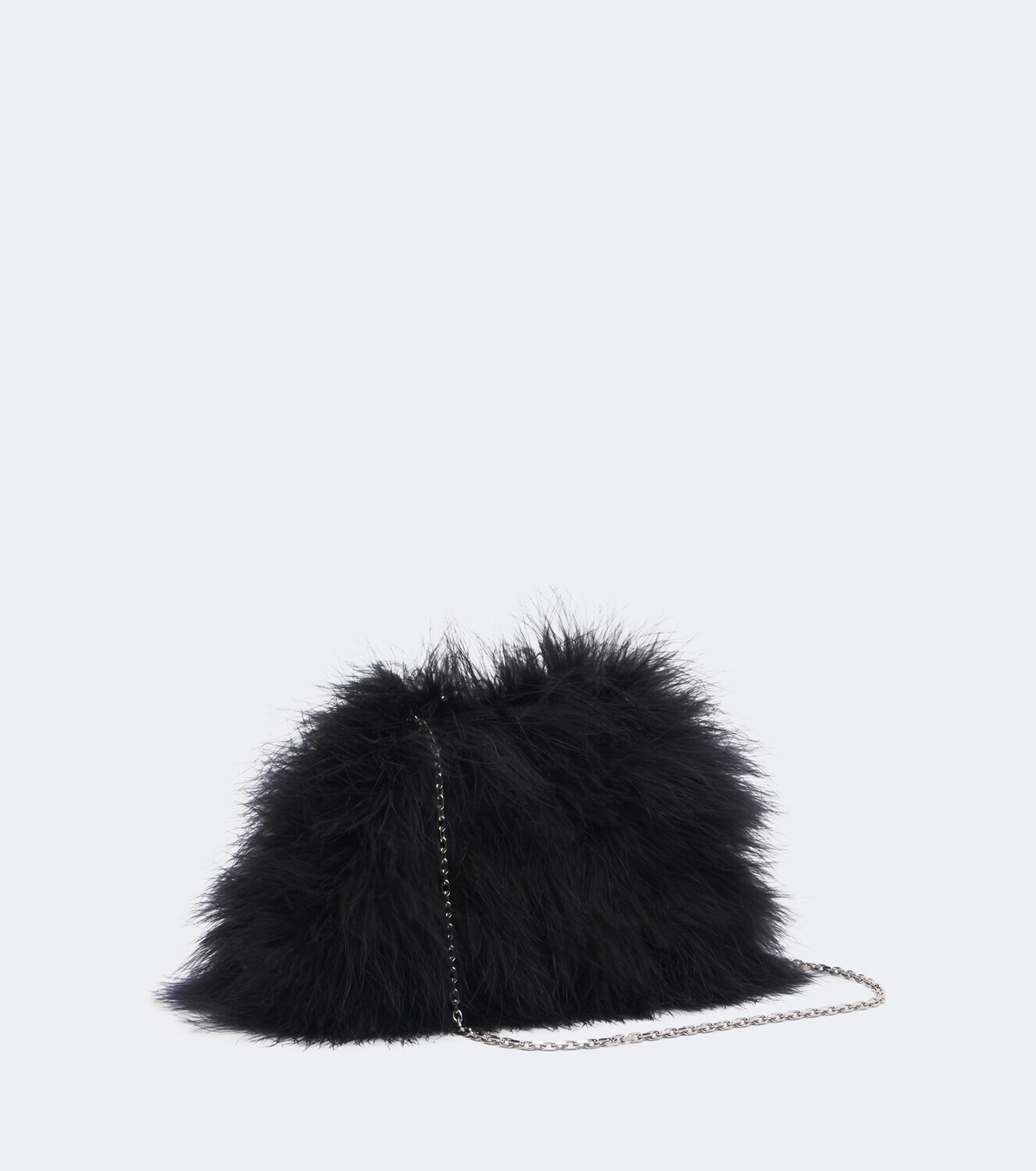 Amina Muaddi Camelia embellished feather clutch