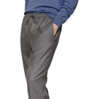 Thom Browne Grey Twill Track Trousers