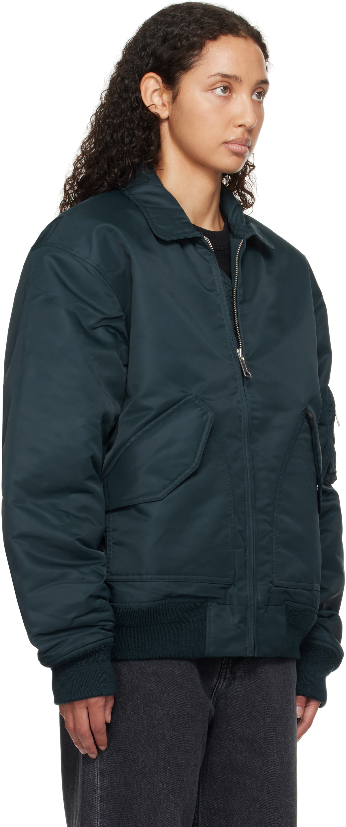Carhartt Work In Progress Blue Olten Bomber Jacket Carhartt WIP