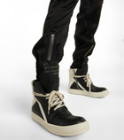 Rick Owens - Geobasket leather high-top sneakers