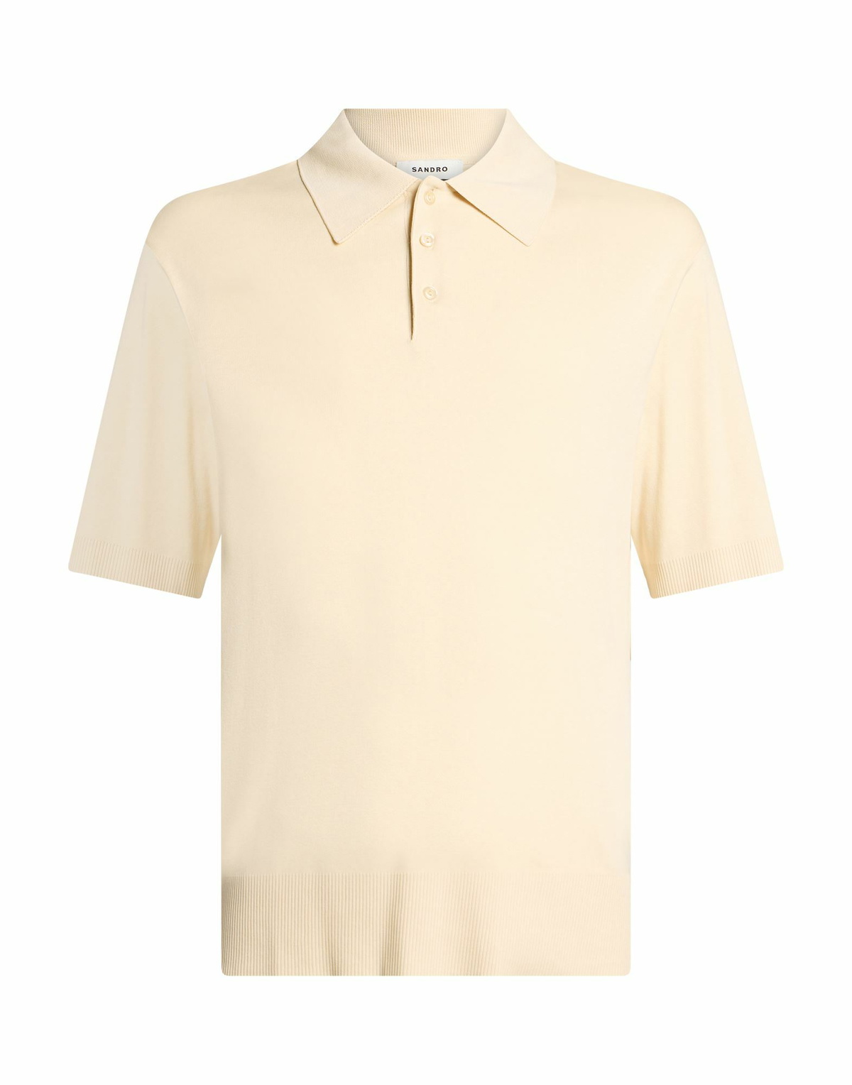 Sandro Mens Polo shirt in Beige