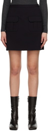 Theory Black Pocket Miniskirt