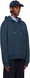 ADER error Navy Zip Hoodie