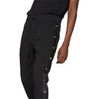 Versace Jeans Couture Black Side Stud Jogger Lounge Pants