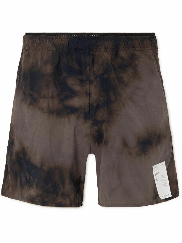 Photo: Satisfy - Straight-Leg Tie-Dyed Justice™ Shorts - Brown