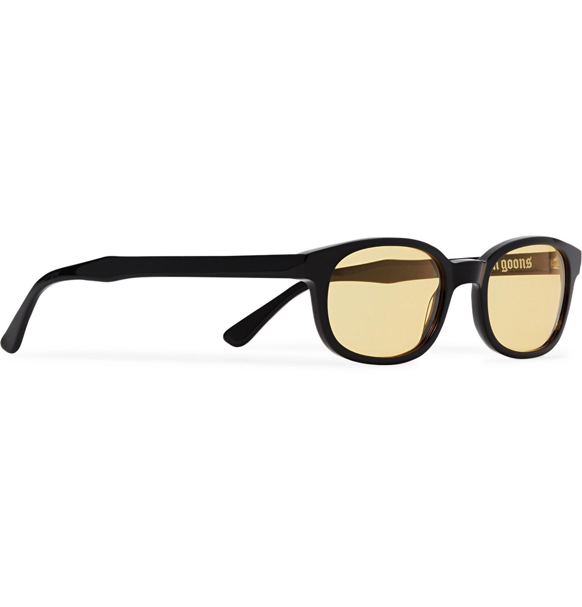Noon Goons - Unibase Square-Frame Acetate Sunglasses - Black Noon 