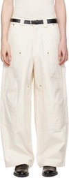 WILLY CHAVARRIA Off-White Stockton Double Knee Trousers