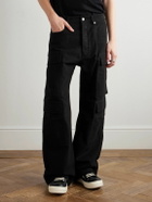 Rick Owens - Straight-Leg Cotton-Twill Cargo Trousers - Black