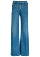Mother Stasher Hustler Roller Wide-leg Jeans Blue