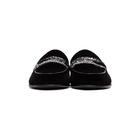 Amiri Black Velvet Bandana Chain Loafers