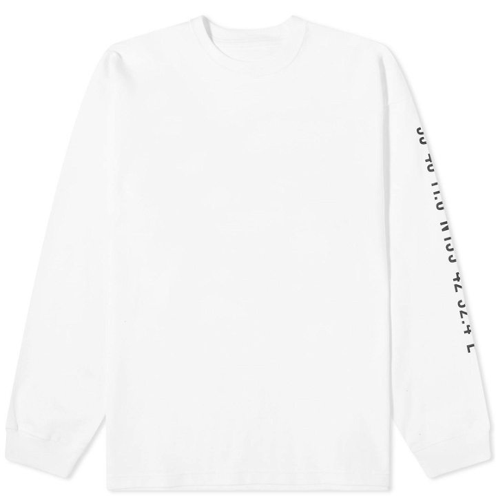 Photo: WTAPS Men's Long Sleeve 12 Printed T-Shirt in White