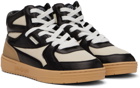 Palm Angels Off-White & Black University New York High Top Sneakers