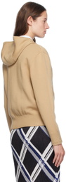 Burberry Tan Zip Hoodie