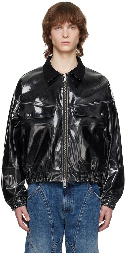 Photo: Andersson Bell Black Ortega Faux-Leather Jacket