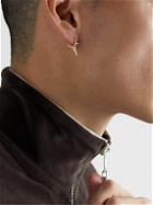 MARIA TASH - Triple Long Spike Clicker 8mm 14-Karat Gold Earring