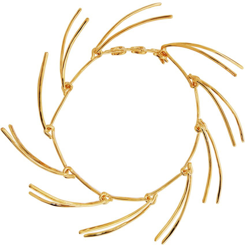 Mugler Gold Spike Necklace