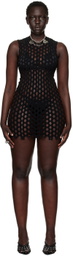 Sinéad O’Dwyer Black Squiggle Mini Dress