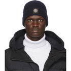 Stone Island Navy Wool Beanie