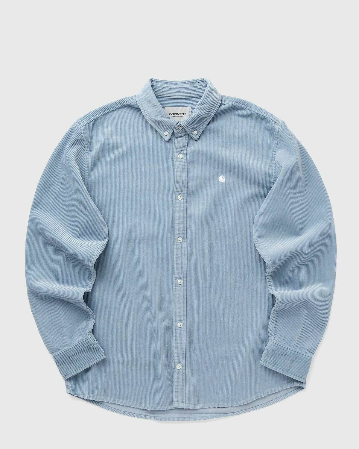 Carhartt Wip L/S Madison Cord Shirt Blue Longsleeves Carhartt WIP