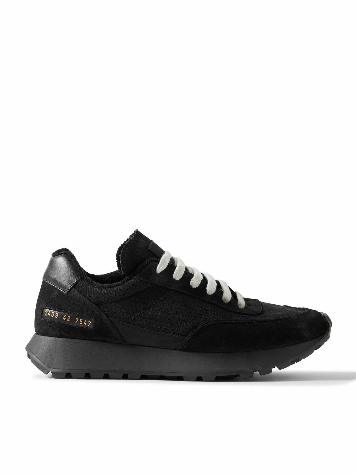 Common Projects - Track Classic Leather and Suede-Trimmed Ripstop ...