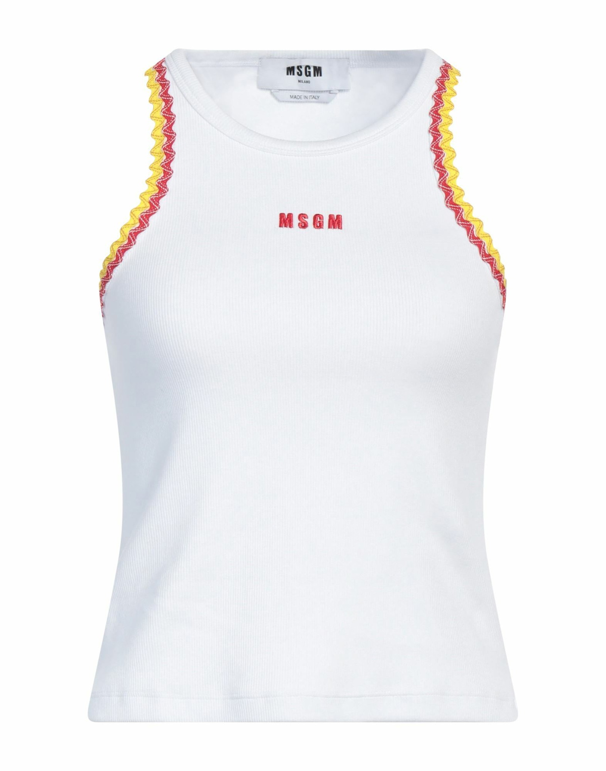 Msgm Womens Tank top in White