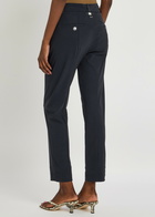 High Meddle Straight-leg Stretch-jersey Trousers Navy