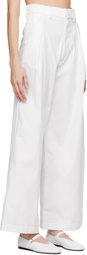 Kika Vargas White Olympe Trousers