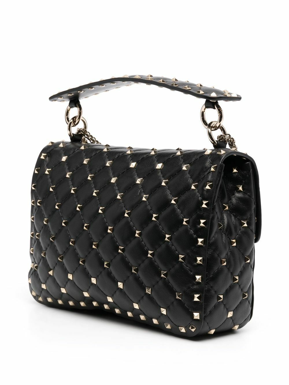 VALENTINO GARAVANI Rockstud Spike Leather Shoulder Bag Valentino Garavani
