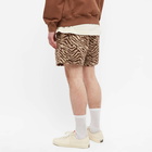 Pleasures Men's Fuzzy Breaker Stripe Short in Tan