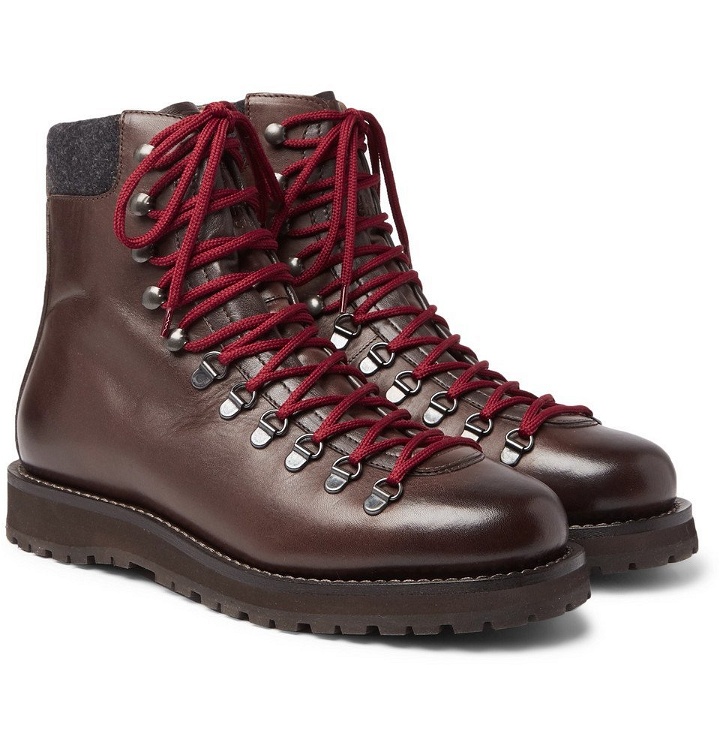 Photo: Brunello Cucinelli - Leather Boots - Brown