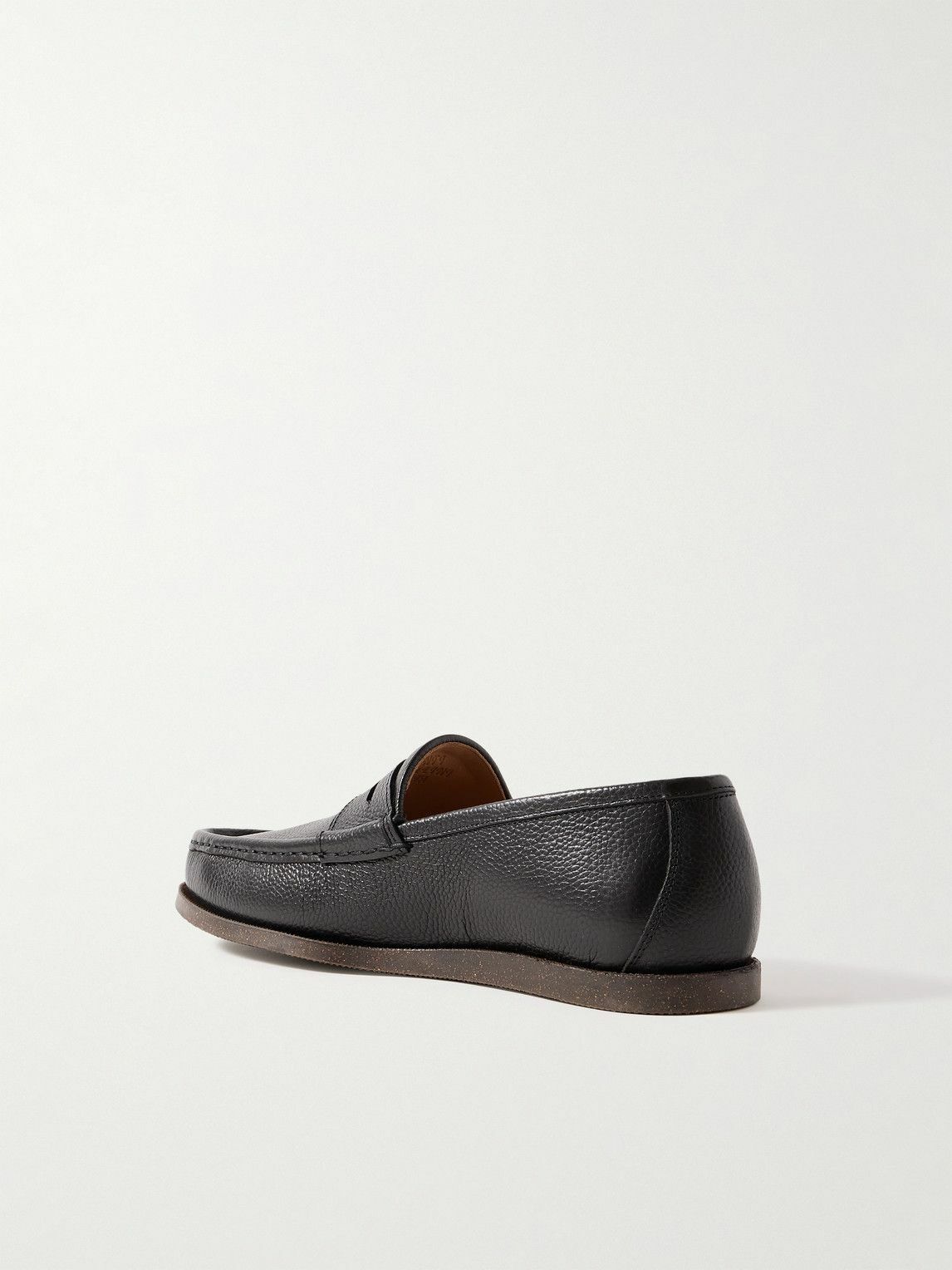 Yuketen - Full-Grain Leather Penny Loafers - Black