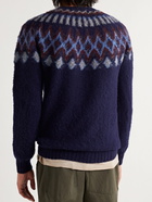 Howlin' - Future Fantasy Fair Isle Brushed-Wool Sweater - Blue