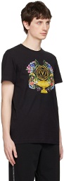 Versace Jeans Couture Black V-Emblem Garden T-Shirt