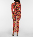Louisa Ballou - High Tide printed mesh dress