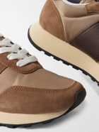 Paul Smith - Colour-Block Suede and Leather-Trimmed Shell Sneakers - Brown