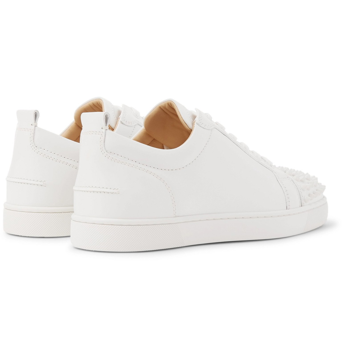 Louis Junior Spikes Cap-Toe Leather Sneakers