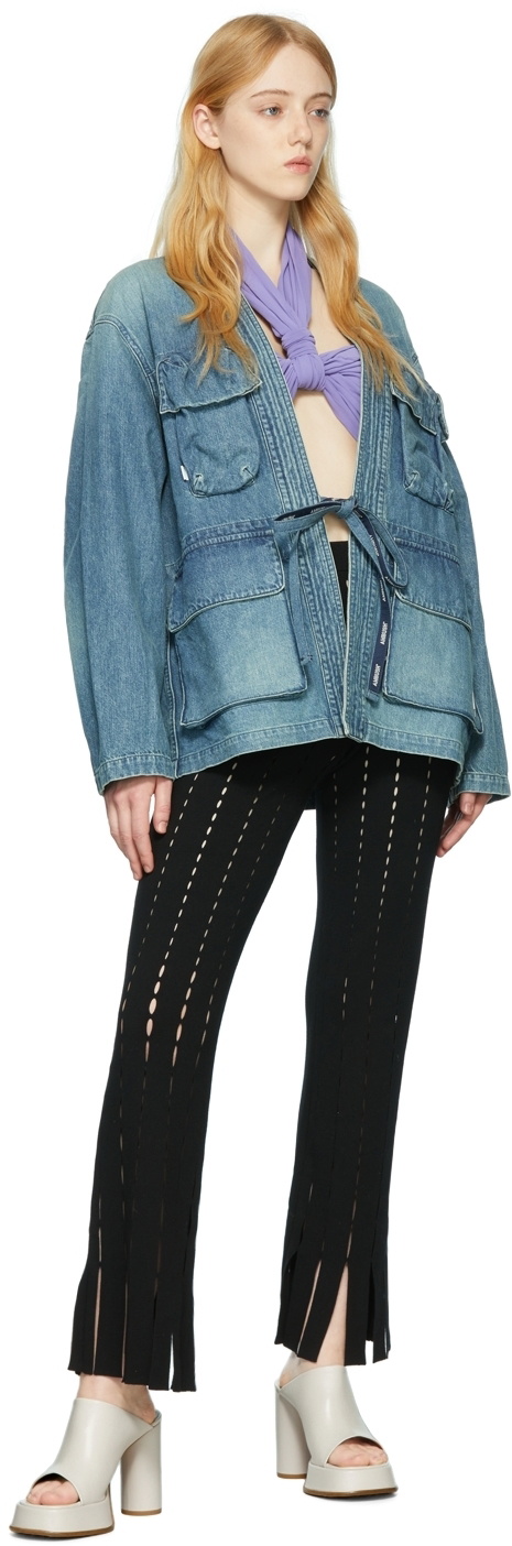 AMBUSH Black Viscose Lounge Pants