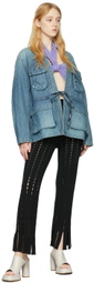 AMBUSH Black Viscose Lounge Pants