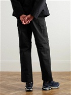 Randy's Garments - Straight-Leg Mesh-Panelled Cotton-Ripstop Cargo Trousers - Black