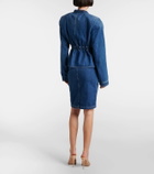 Nensi Dojaka Gathered denim jacket