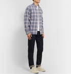 Alex Mill - Button-Down Collar Checked Cotton-Flannel Shirt - Blue