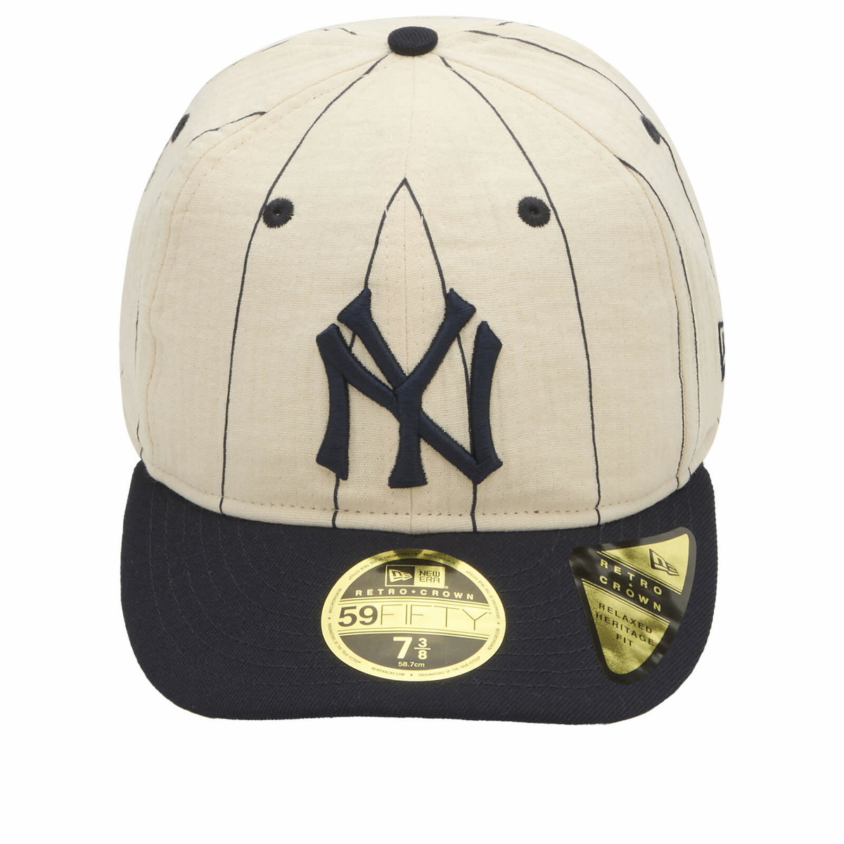 New Era New York Yankees Linen 59Fifty Cap in Navy