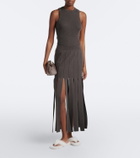 Christen Home shearling thong sandals