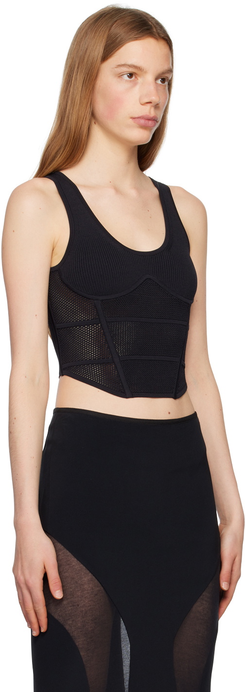 Dion Lee Black Corset Tank Top Dion Lee