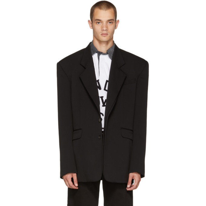 Y/Project Black Double Paneled Blazer Y/Project