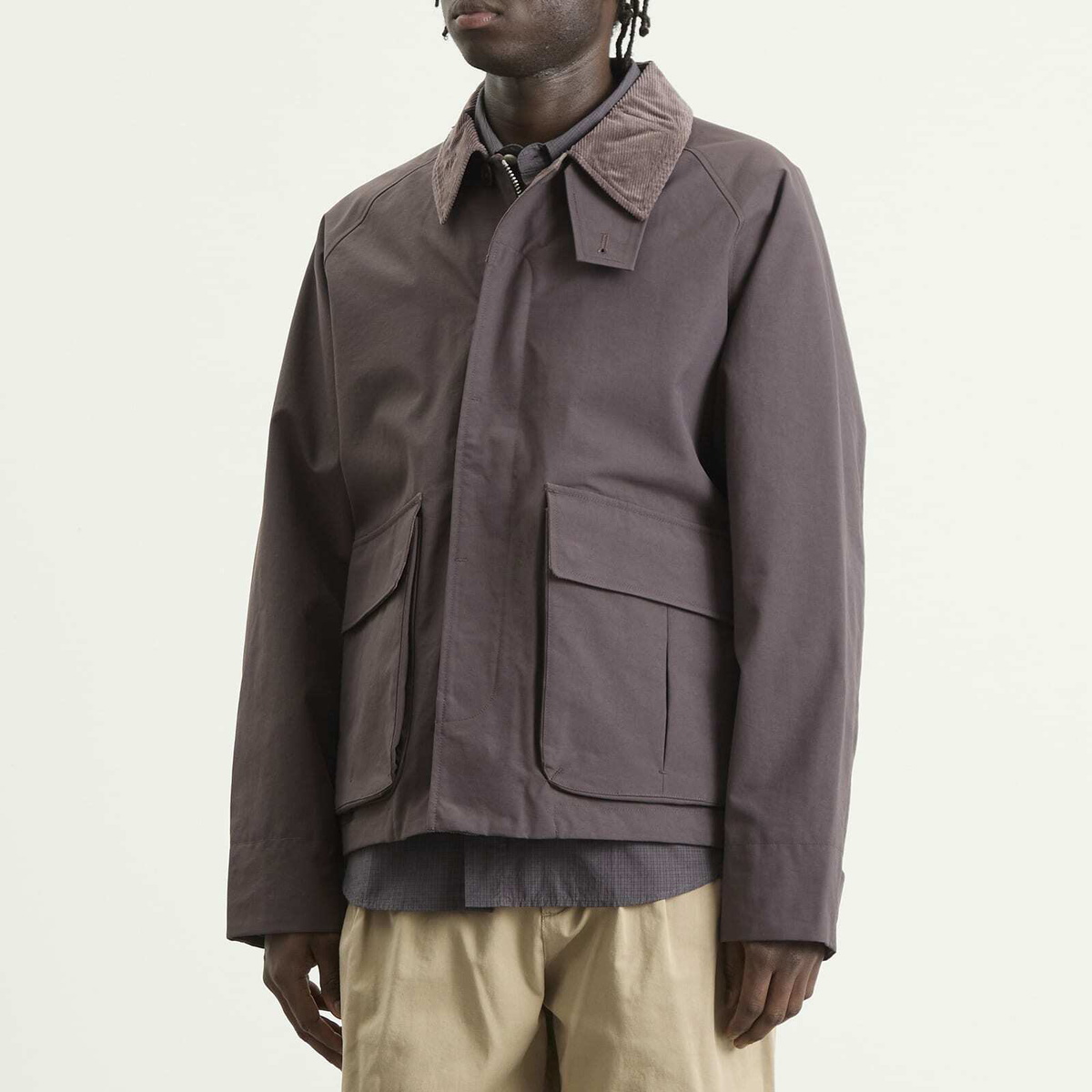 Norse Projects Men's Gribskov Gore-Tex Windstopper Jacket in Shale